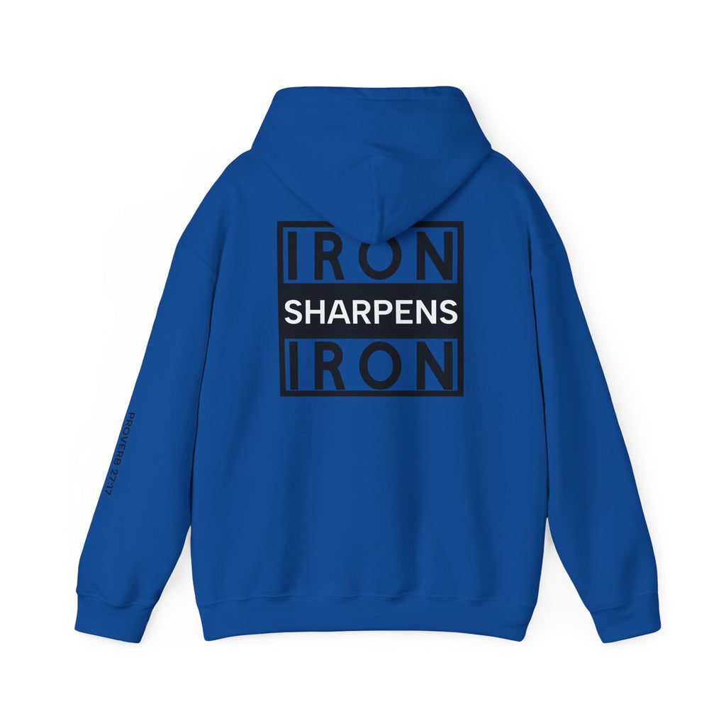 Men Hoodie - Proverbs 27:17 | IRON SHARPENS IRON