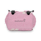 Girls Leopard Baby Diaper Backpack with "Psalm 46:5" Scripture