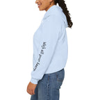 Trust in the Lord Hoodie | Faith Christian Heart Sleeve Design