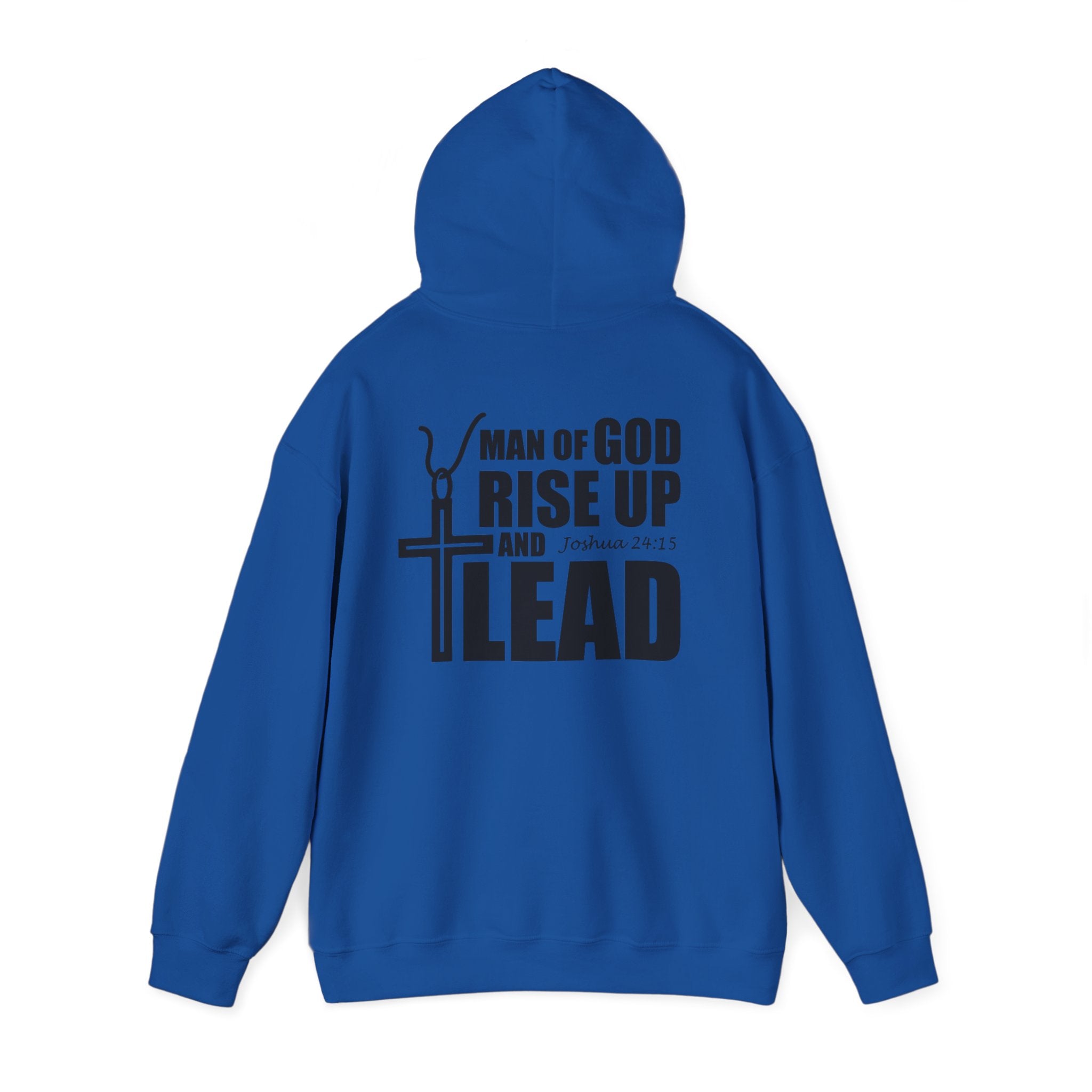 Men Hoodie - Josua 24:15 | MAN OF GOD RISE UP AND LEAD