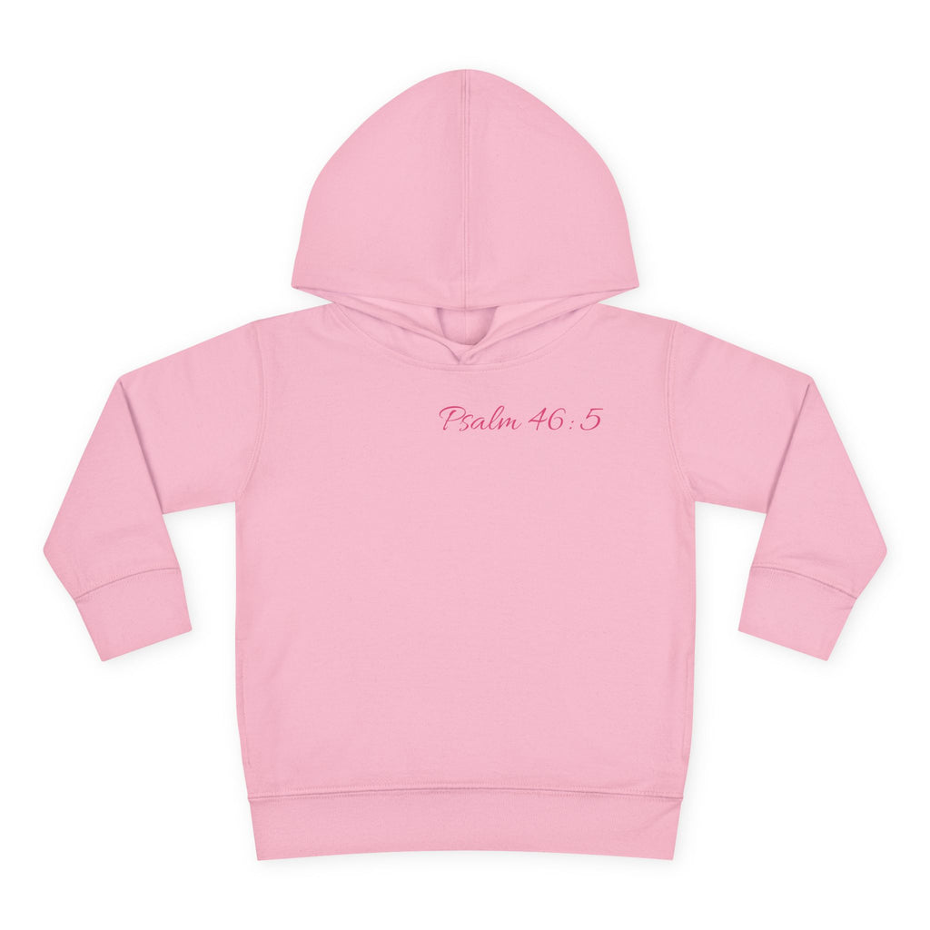 Girls Cow Hoodie with “Psalm 46:5” Scripture