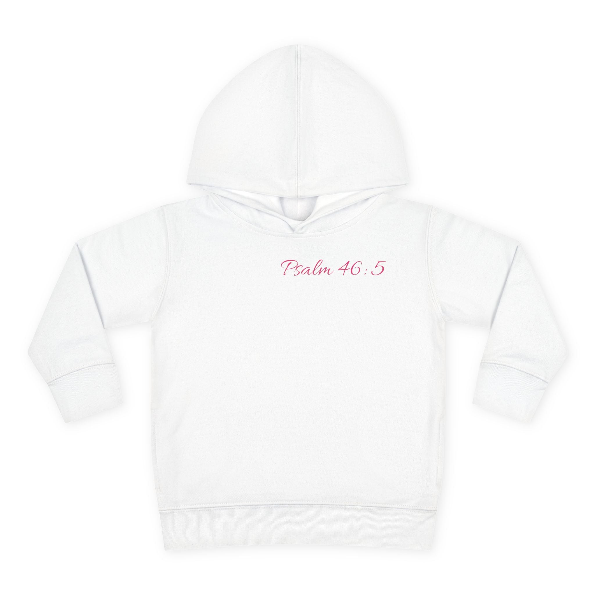 Girls Leopard Hoodie with “Psalm 46:5” Scripture