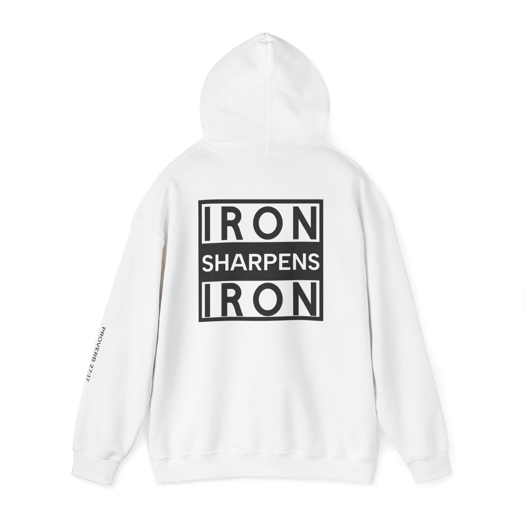 Men Hoodie - Proverbs 27:17 | IRON SHARPENS IRON
