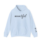 BEYOUtiful Hoodie | Faith Christian Heart Sleeve Design