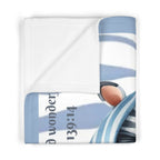 Boys Zebra Baby Blanket with "Psalm 139:14" Scripture