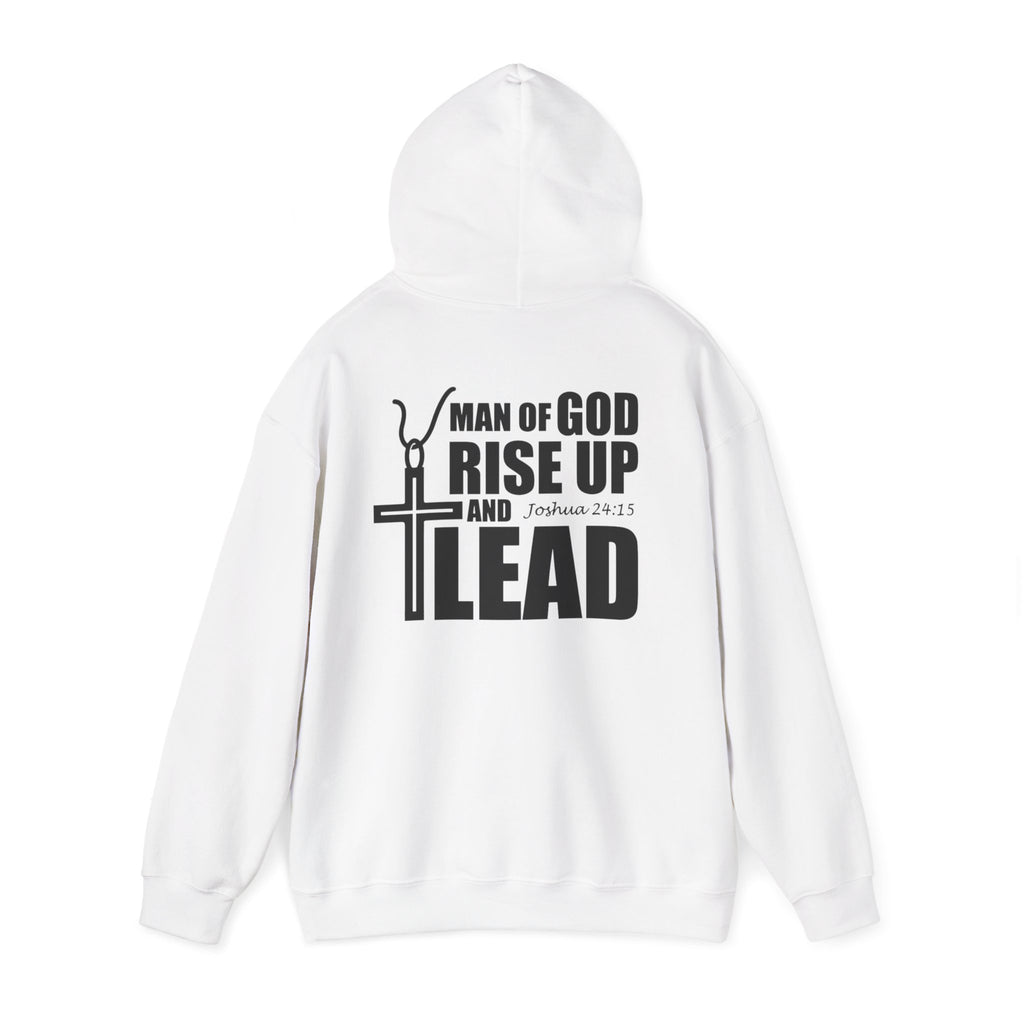 Men Hoodie - Josua 24:15 | MAN OF GOD RISE UP AND LEAD