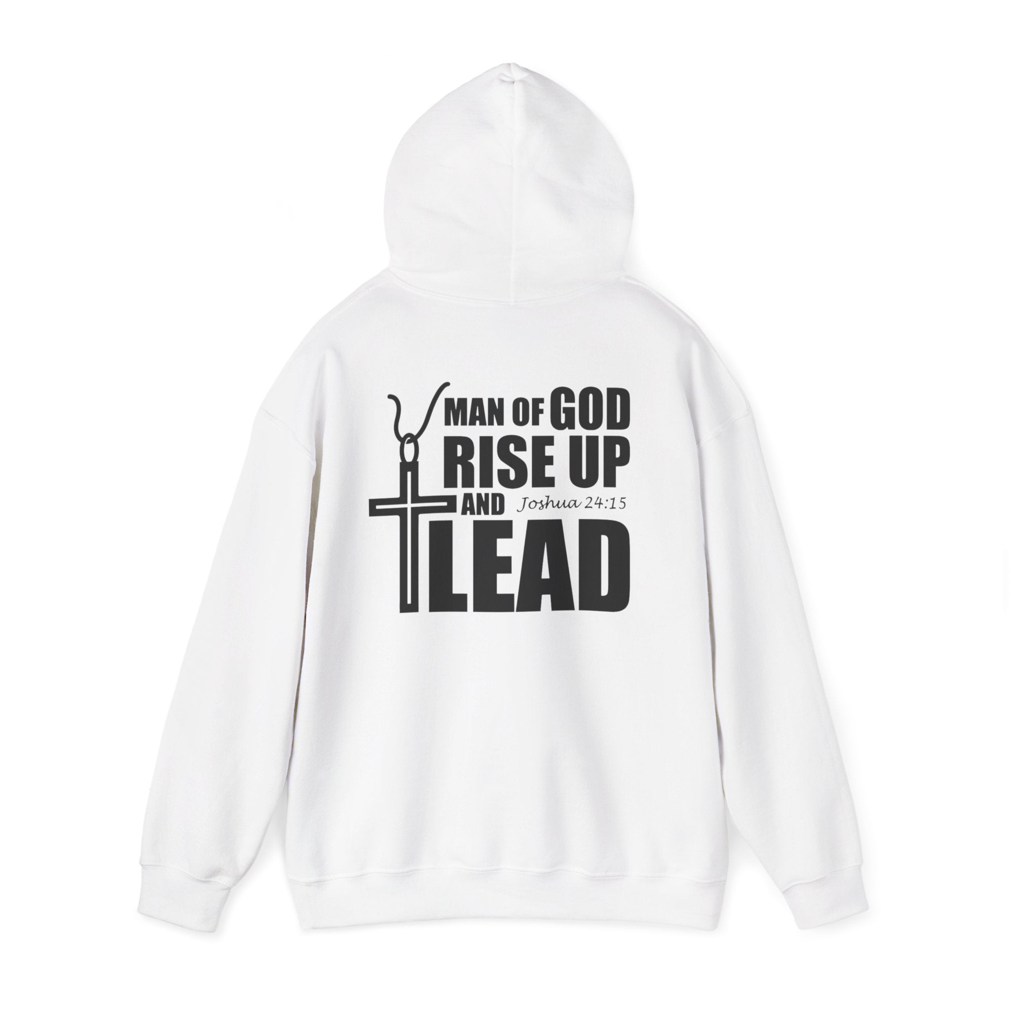 Men Hoodie - Josua 24:15 | MAN OF GOD RISE UP AND LEAD
