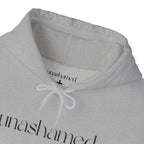 Men & Women Hoodies (Unisex) - I am UNASHAMED black font