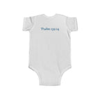 Boys Turtle Infant Bodysuit  with "Psalm 139:14" Scripture