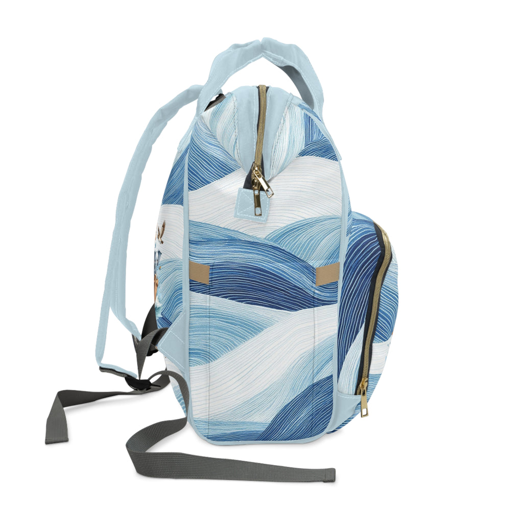 Boys Noah's Ark Baby Diaper Backpack with "Psalm 139:14" Scripture