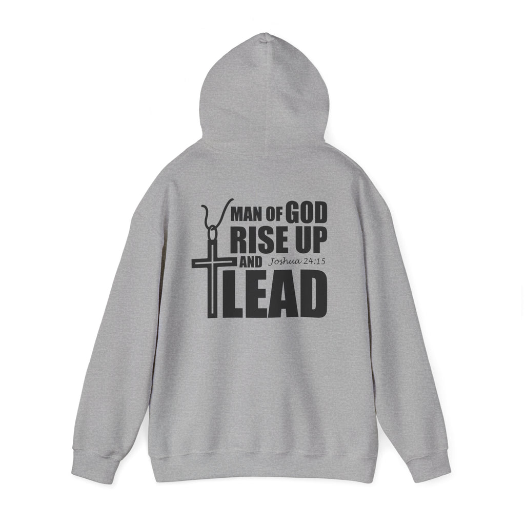 Men Hoodie - Josua 24:15 | MAN OF GOD RISE UP AND LEAD