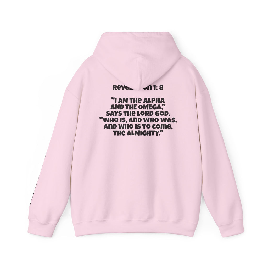 Men & Women Hoodie (Unisex) - Revolation 1: 8 Cross Hoodie | Bible Verse Scripture