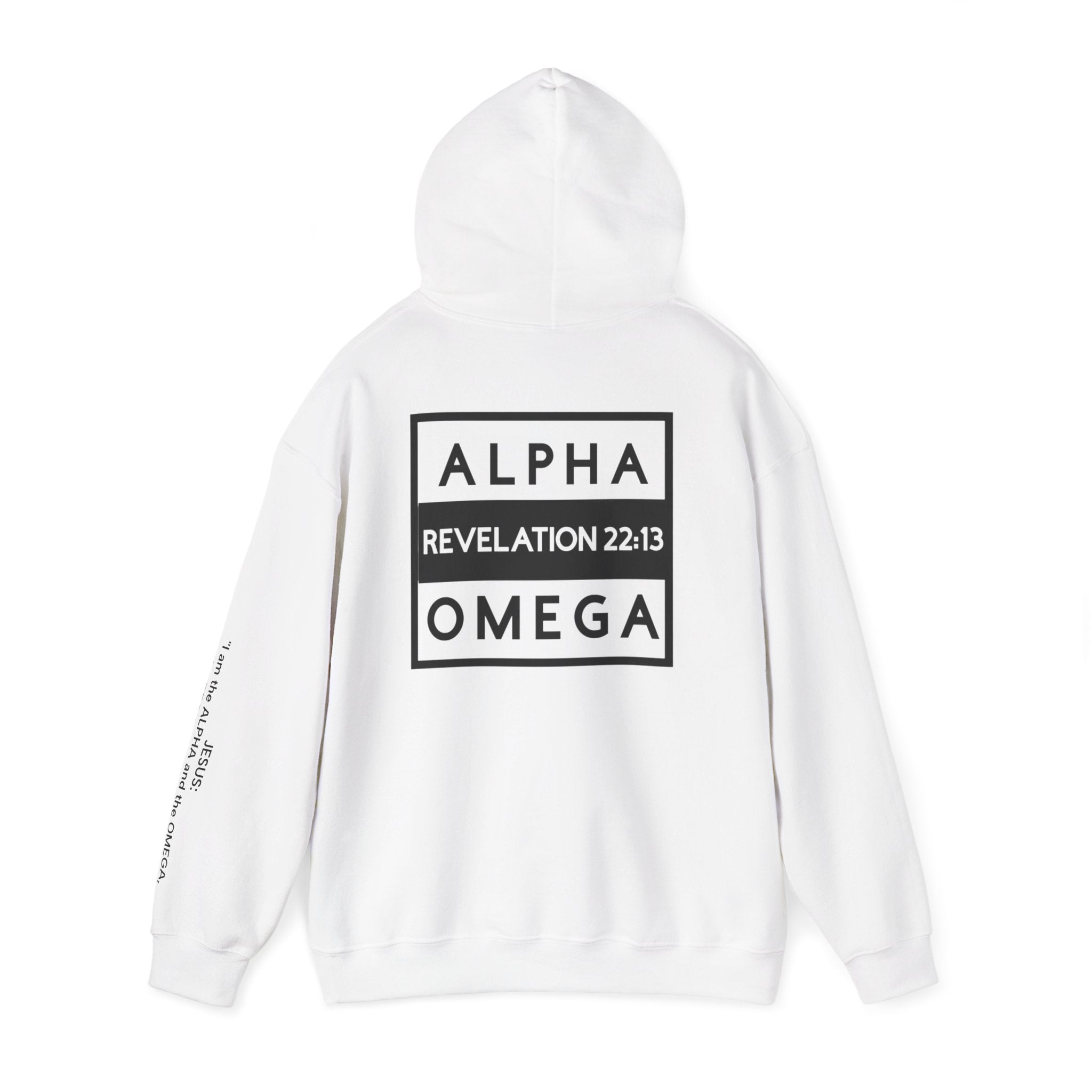 Men Hoodie - Revelation 22:13 | ALPHA AND OMEGA