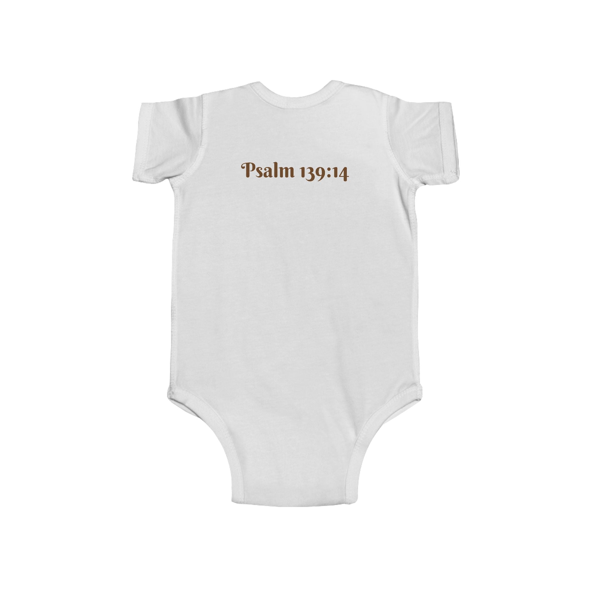 Boys Noah's Ark Infant Bodysuit  with "Psalm 139:14" Scripture