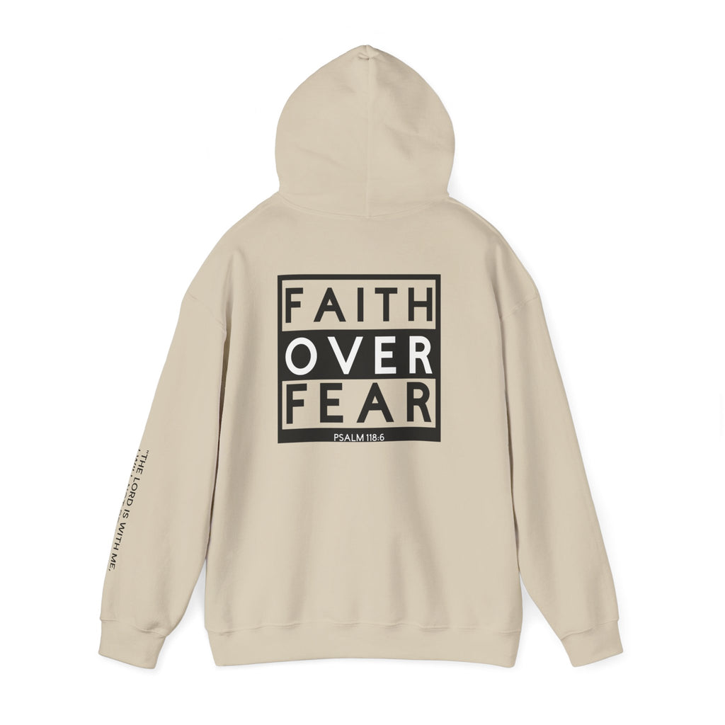 Men Hoodie - Psalm 118:6 | FAITH OVER FEAR