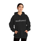 Men & Women Hoodies (Unisex) - I am UNASHAMED white font
