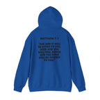 Men & Women Hoodies (Unisex) - Matthew 7:7 Cross Hoodie | Bible Verse Scripture