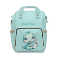 Boys Dinosaur Baby Diaper Backpack with "Psalm 139:14" Scripture