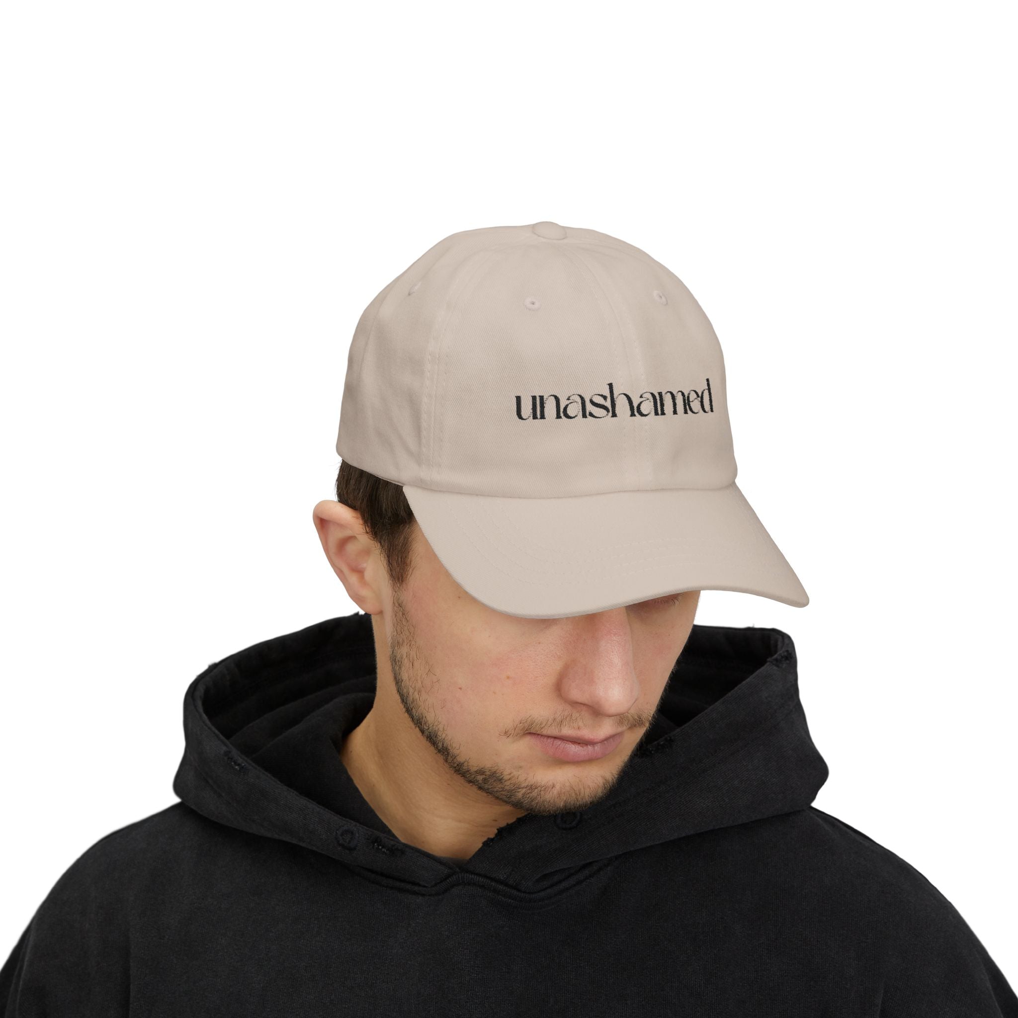 Men & Women CAP | UNASHAMED (black font)