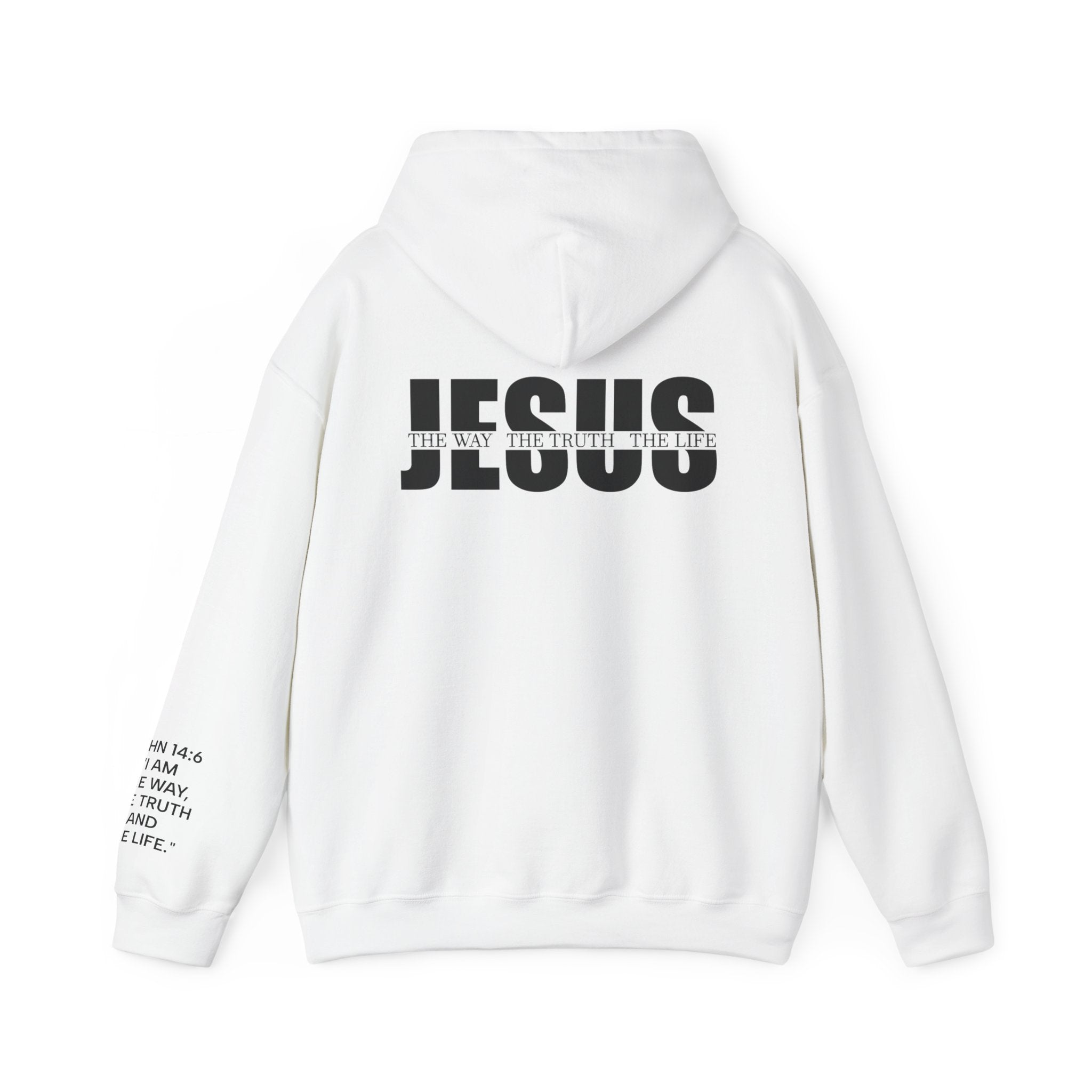 Men Hoodie - John 14:6 | JESUS THE WAY THE TRUTH THE LIFE