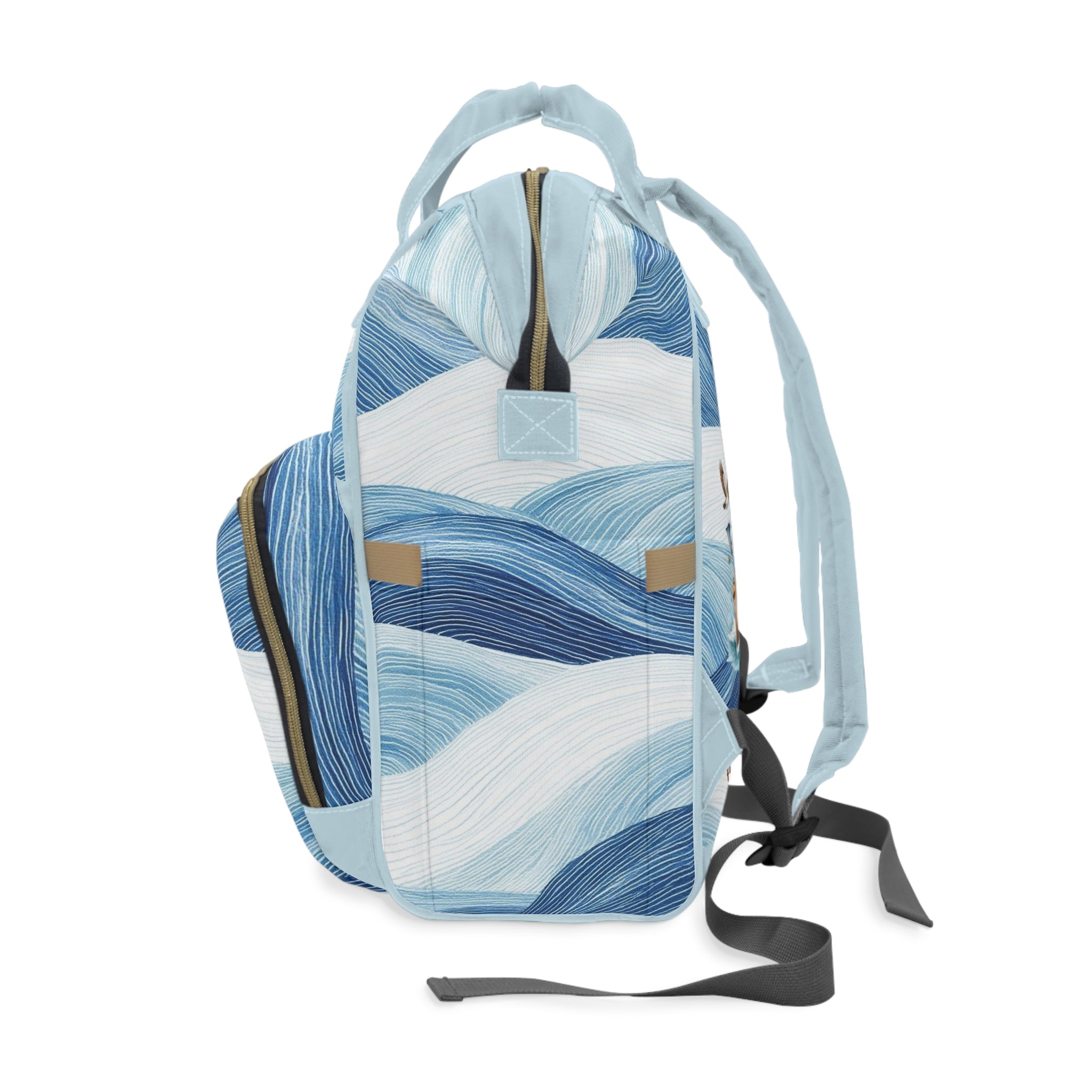 Boys Noah's Ark Baby Diaper Backpack with "Psalm 139:14" Scripture