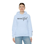 BEYOUtiful Hoodie | Faith Christian Heart Sleeve Design