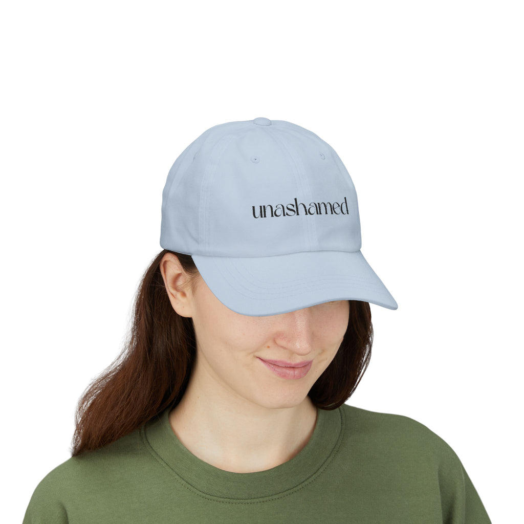 Men & Women CAP | UNASHAMED (black font)