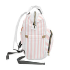 Girls Giraffe Baby  Diaper Backpack with "Psalm 46:5" Scripture