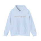 Men & Women Hoodies (Unisex) - I am UNASHAMED beige font