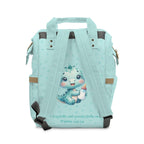 Boys Dinosaur Baby Diaper Backpack with "Psalm 139:14" Scripture