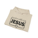 Love like Jesus Hoodie | Faith Christian Heart Sleeve Design