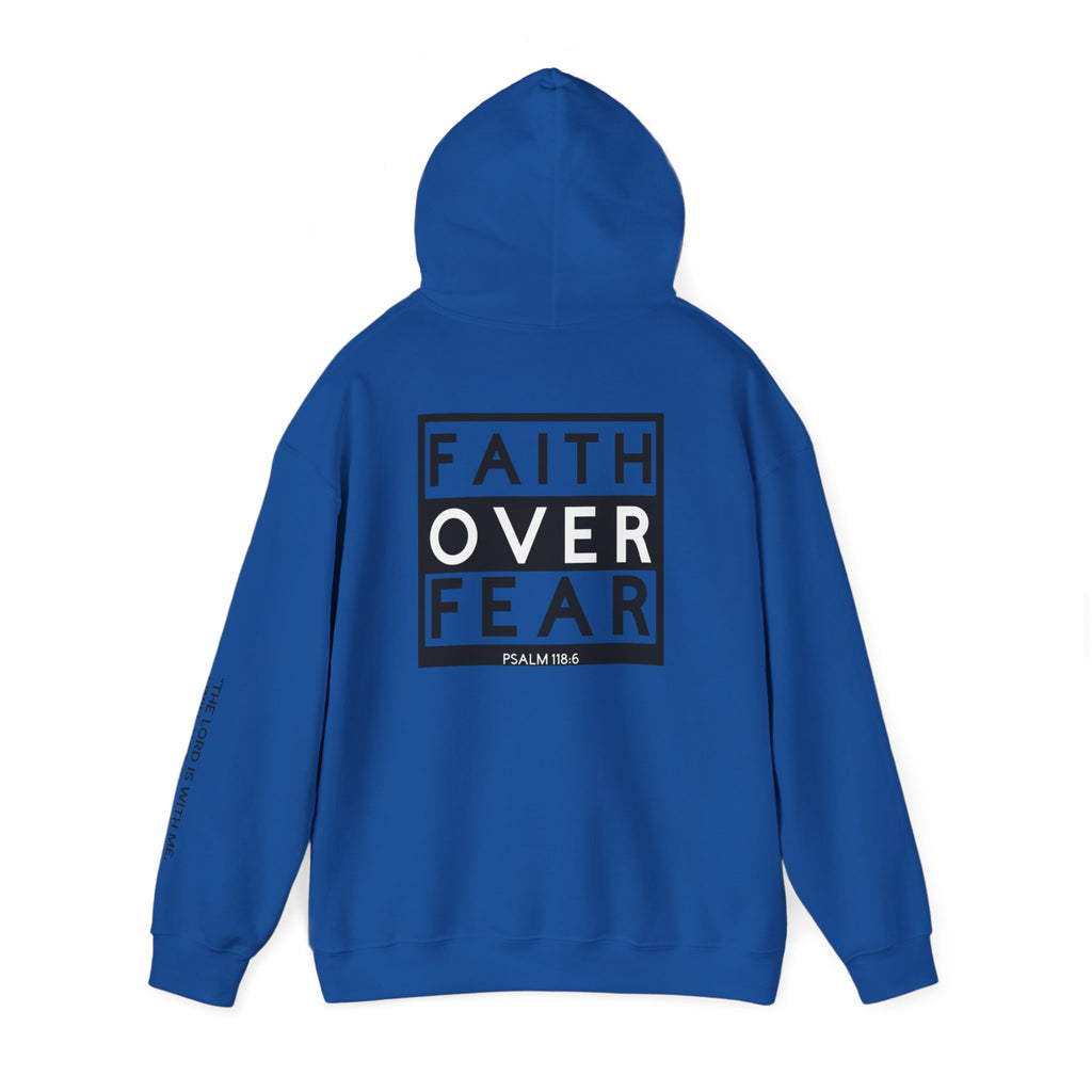 Men Hoodie - Psalm 118:6 | FAITH OVER FEAR
