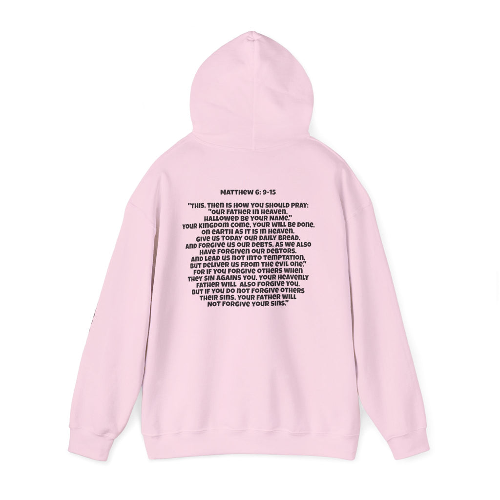 Men & Women Hoodie (Unisex) - Matthew 6: 9-15 Cross Hoodie | Bible Verse Scripture