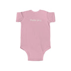 Girls Leopard Infant Bodysuit with "Psalm 46:5" Scripture