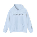 Men & Women Hoodies (Unisex) - I am UNASHAMED black font