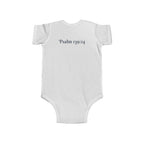 Boys Zebra Infant Bodysuit  with "Psalm 139:14" Scripture