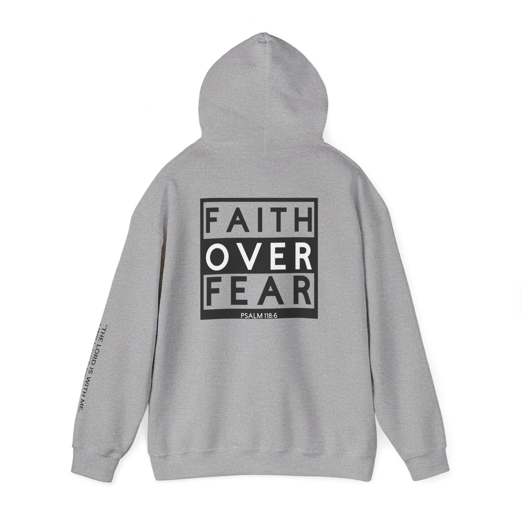 Men Hoodie - Psalm 118:6 | FAITH OVER FEAR