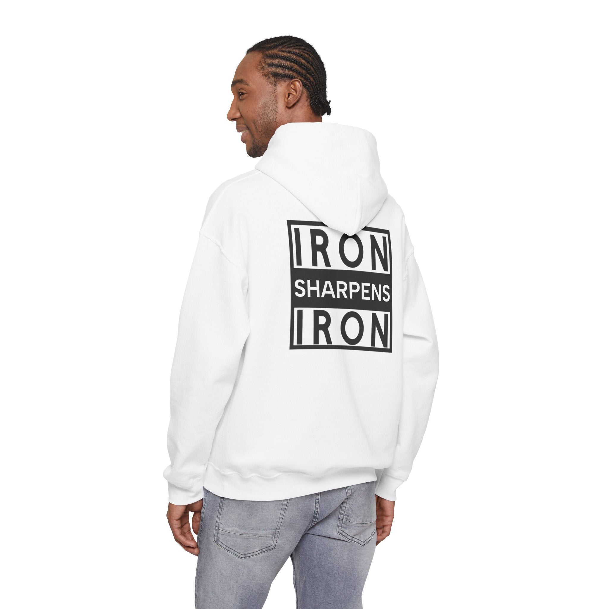 Men Hoodie - Proverbs 27:17 | IRON SHARPENS IRON