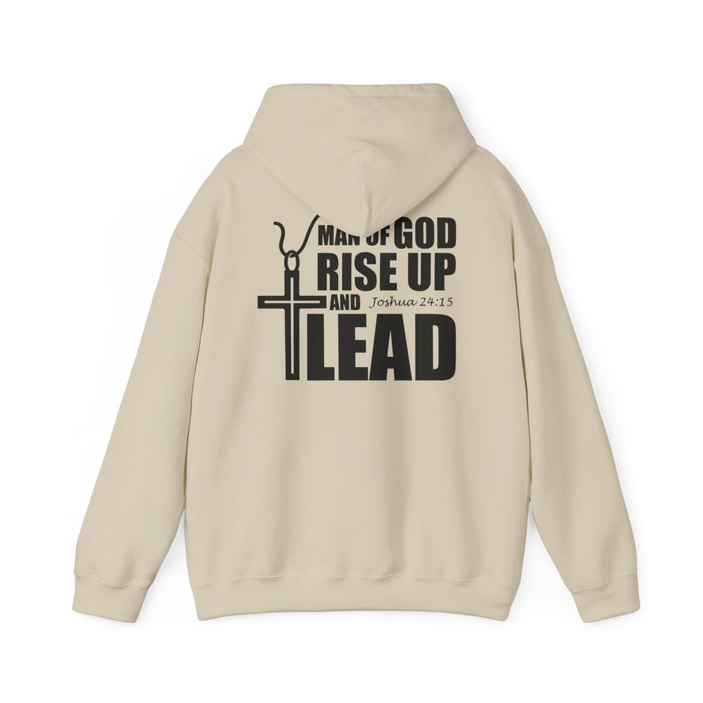 Men Hoodie - Josua 24:15 | MAN OF GOD RISE UP AND LEAD