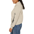 God is Within Her Hoodie | Faith Christian Heart Sleeve Design