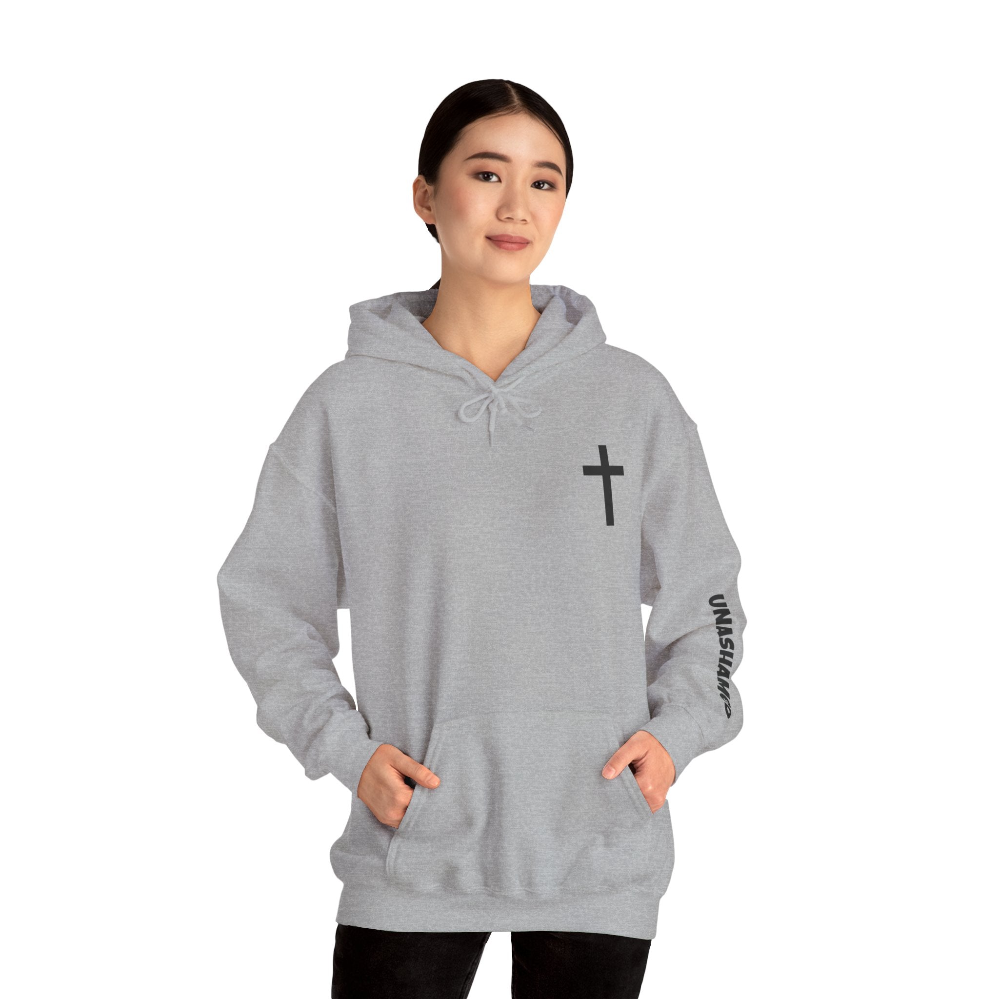 Men & Women Hoodie (Unisex) - Matthew 6: 25-26 Cross Hoodie | Bible Verse Scripture