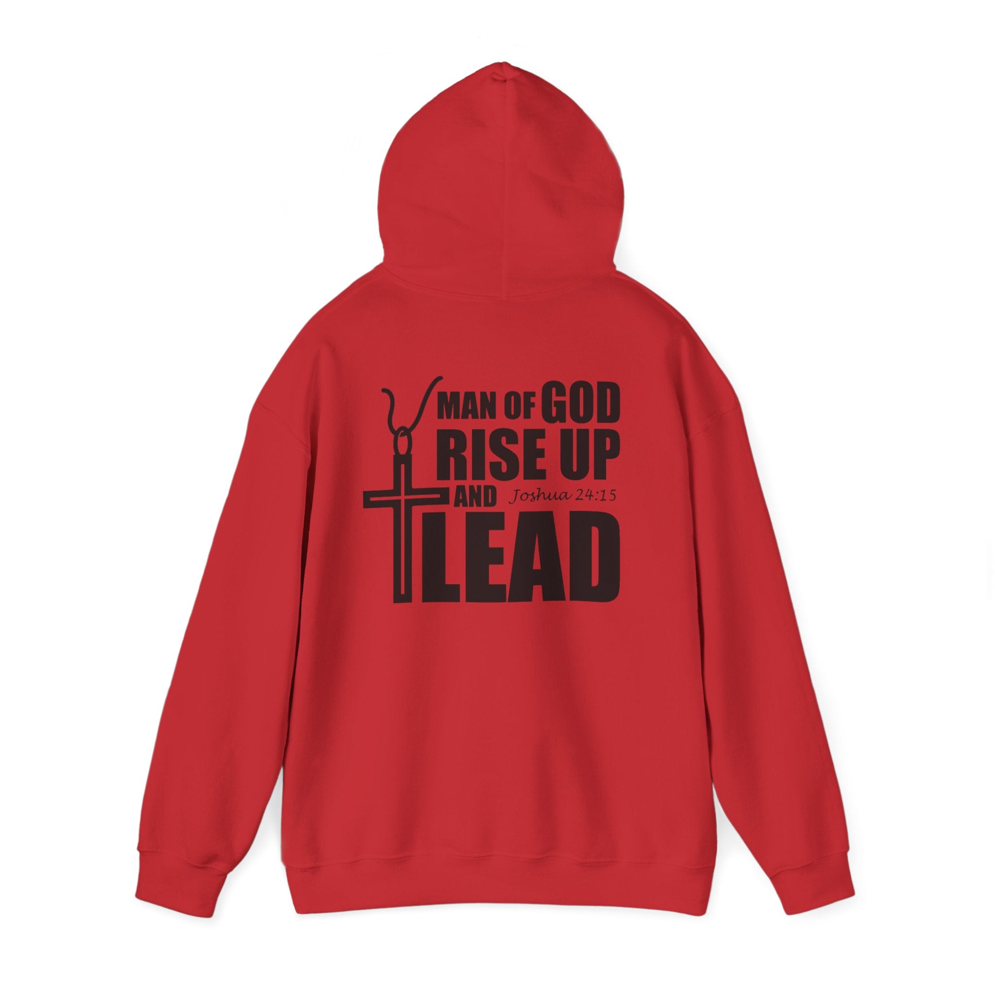Men Hoodie - Josua 24:15 | MAN OF GOD RISE UP AND LEAD