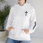 Men & Women Hoodies (Unisex) - Matthew 7:7 Cross Hoodie | Bible Verse Scripture