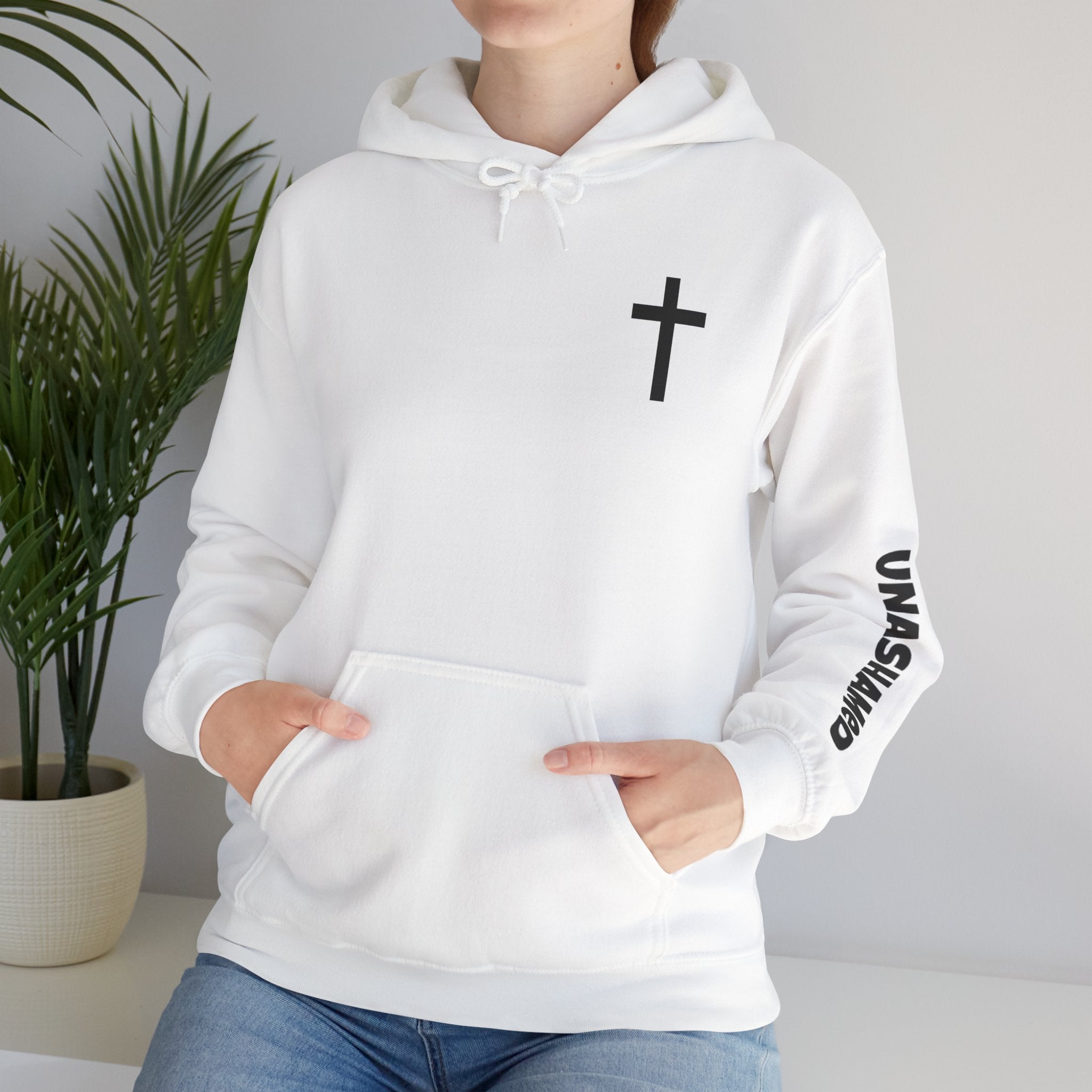 Men & Women Hoodies (Unisex) - Matthew 7:7 Cross Hoodie | Bible Verse Scripture
