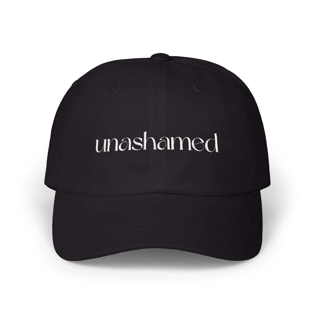 Men & Women CAP | UNASHAMED (white font)