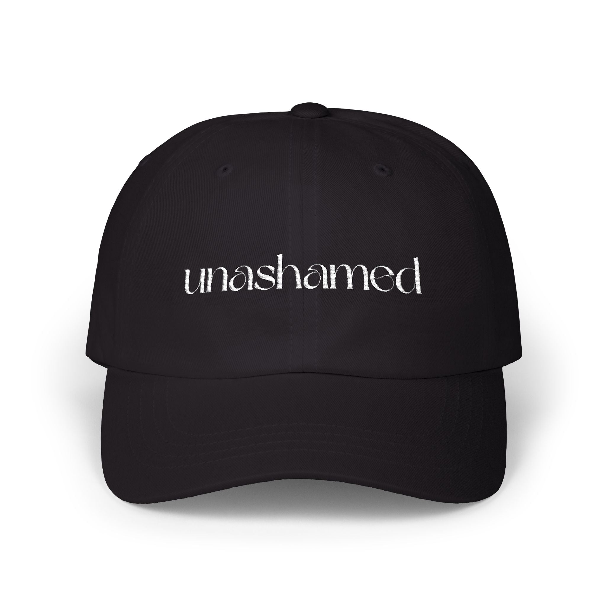 Men & Women CAP | UNASHAMED (white font)