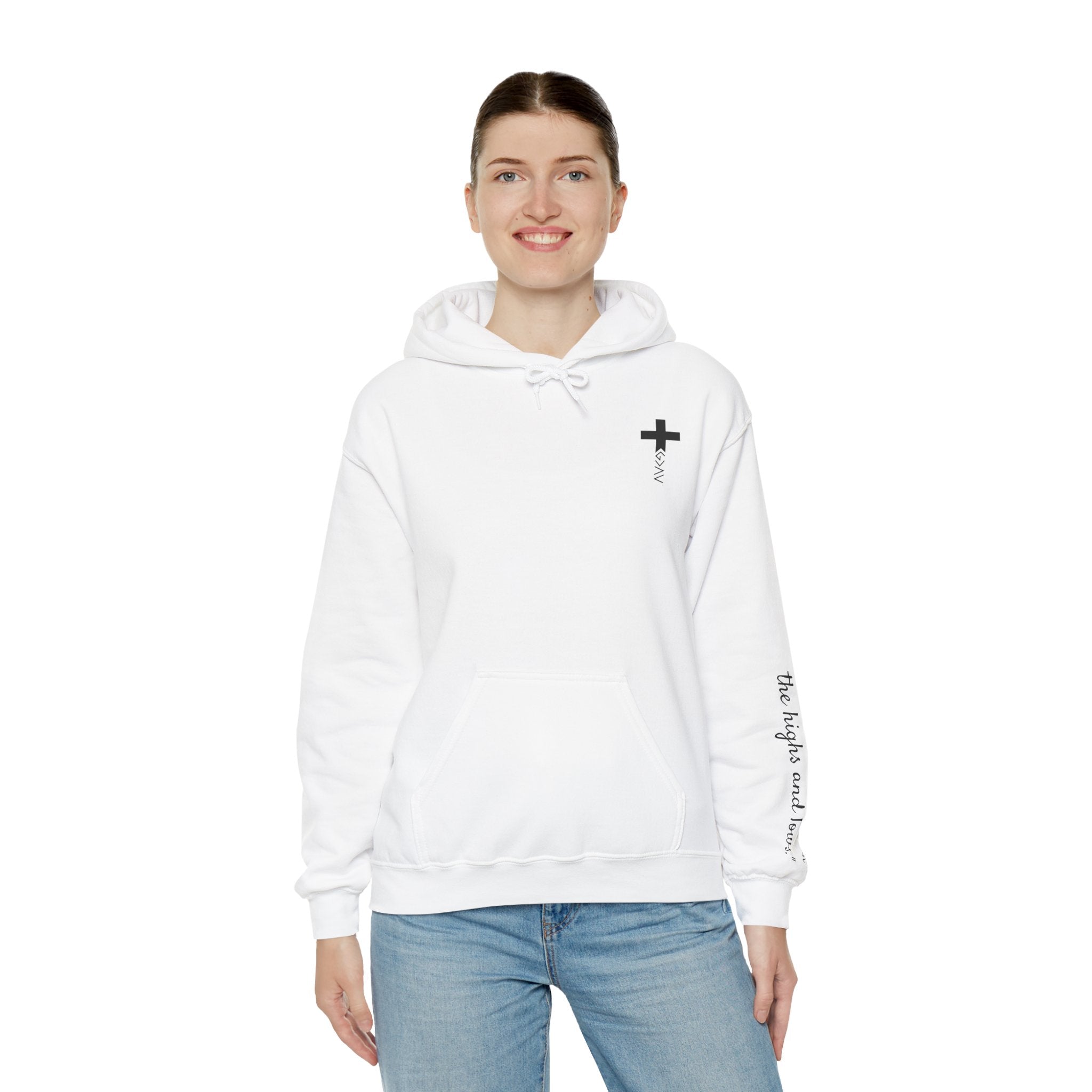 Women Hoodie - Romans 8:39 | GOD IS GREATER THAN MY HIGHS AND LOWS
