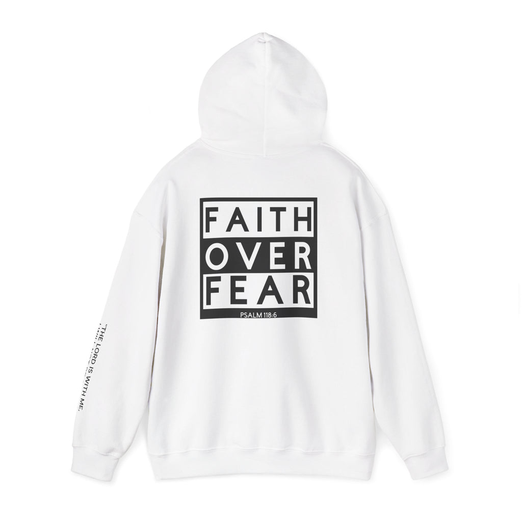 Men Hoodie - Psalm 118:6 | FAITH OVER FEAR