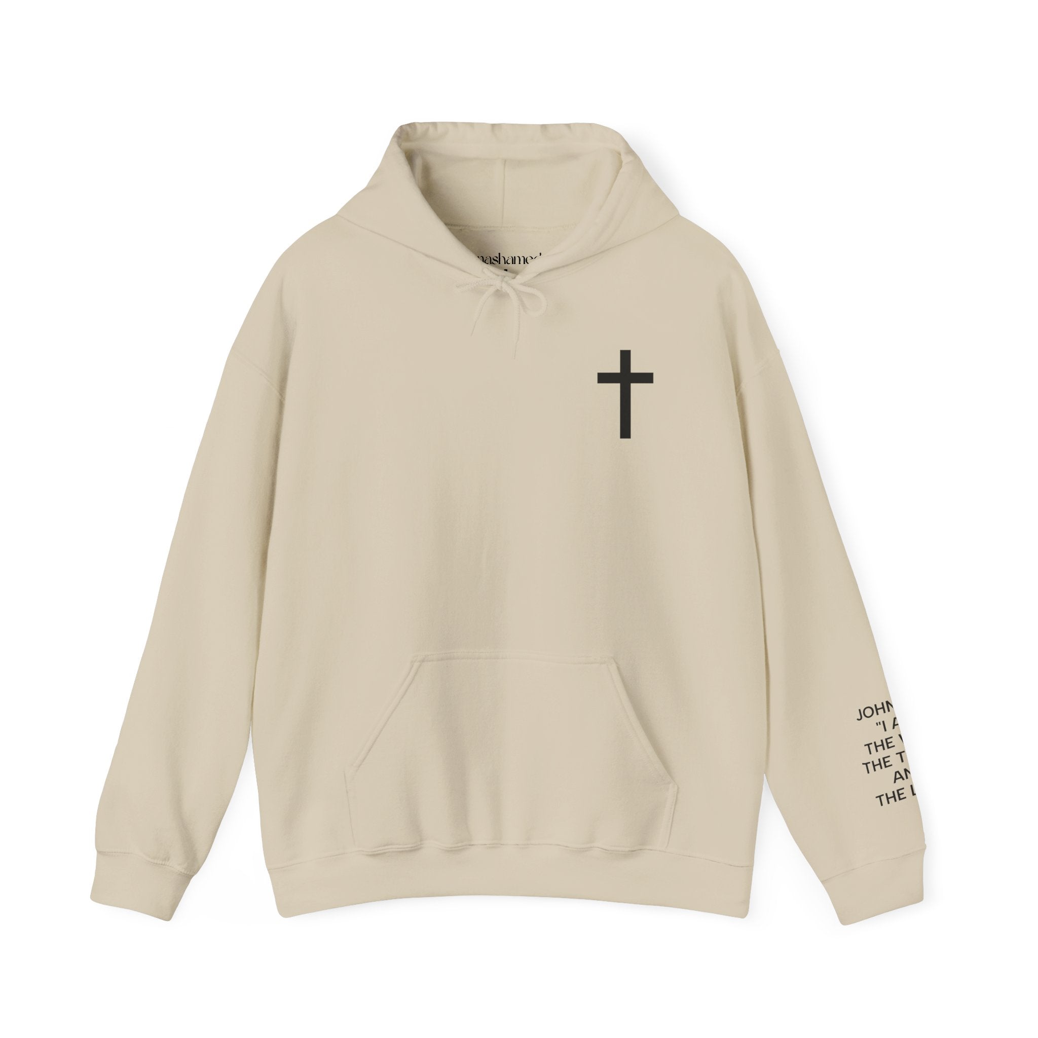 Men Hoodie - John 14:6 | JESUS THE WAY THE TRUTH THE LIFE