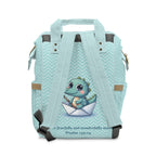 Boys Crocodile Baby Diaper Backpack with "Psalm 139:14" Scripture
